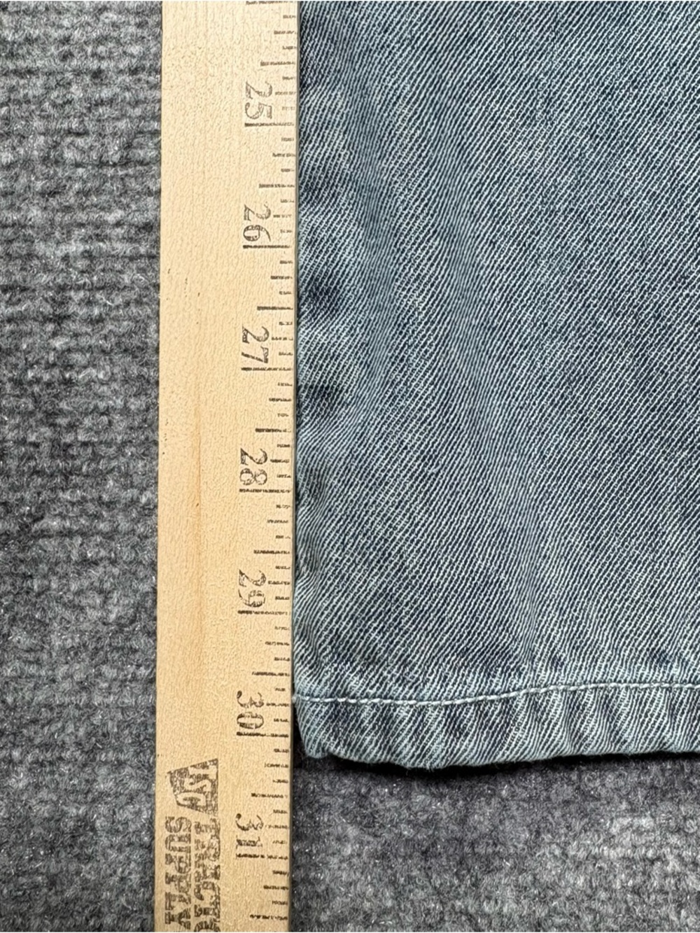 Honor the Gift Jeans Mens S 26x30 Blue Straight Double Knee Utility Button Fly - Picture 9 of 13